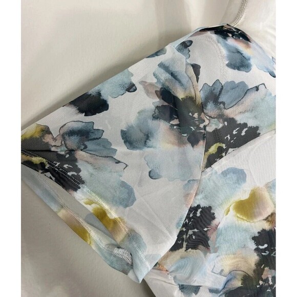 Torrid Stretch Mesh Crew Neck Ruched Top Floral Plus Size 4X (26) - Picture 11 of 13